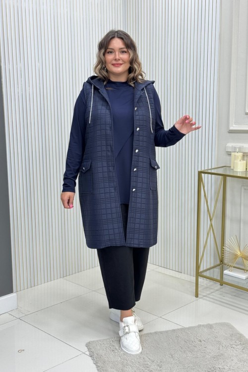 Asiye Yelek Lacivert