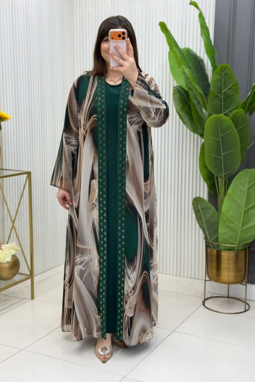 Bergüzar Elbise Zümrüt