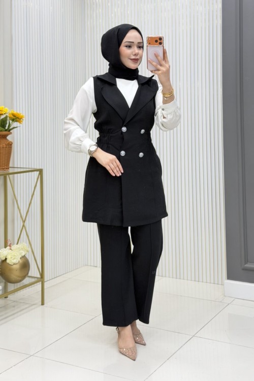 Ceylan Üçlü Takım Siyah