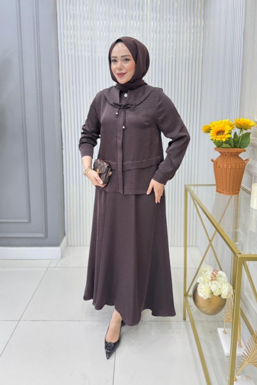 Elçin Etekli Takım Acı Kahve