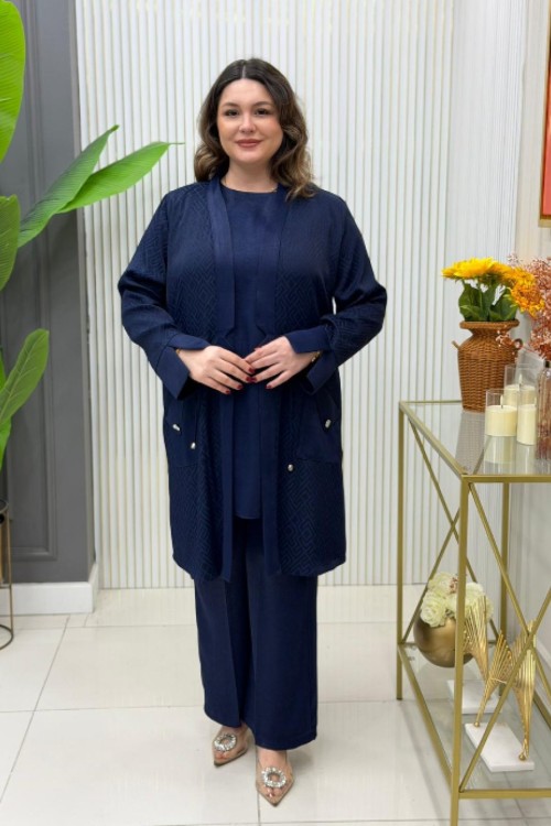 Kayla Üçlü Takım Lacivert