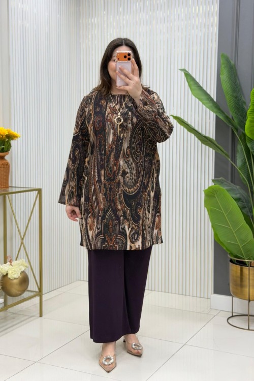 Nejla Tunik Takım Mor