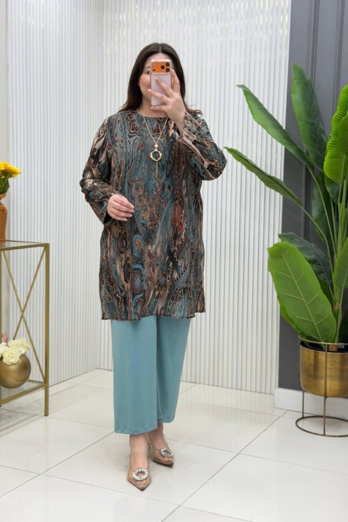 Nejla Tunik Takım Çağla Yeşili