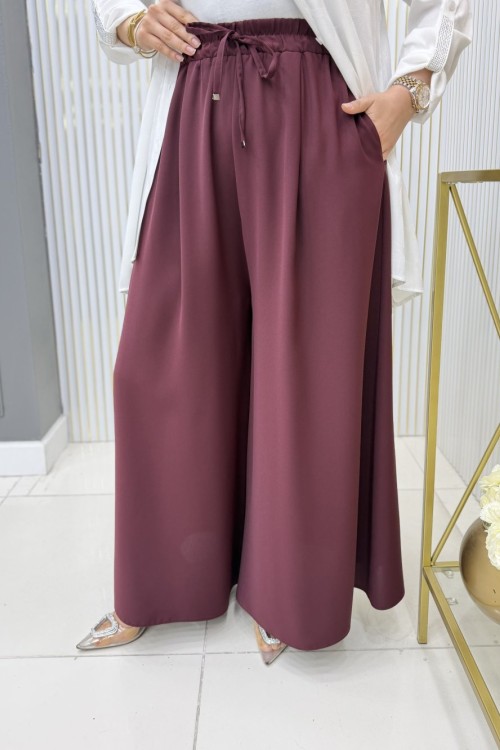 Sevim Pantolon Bordo