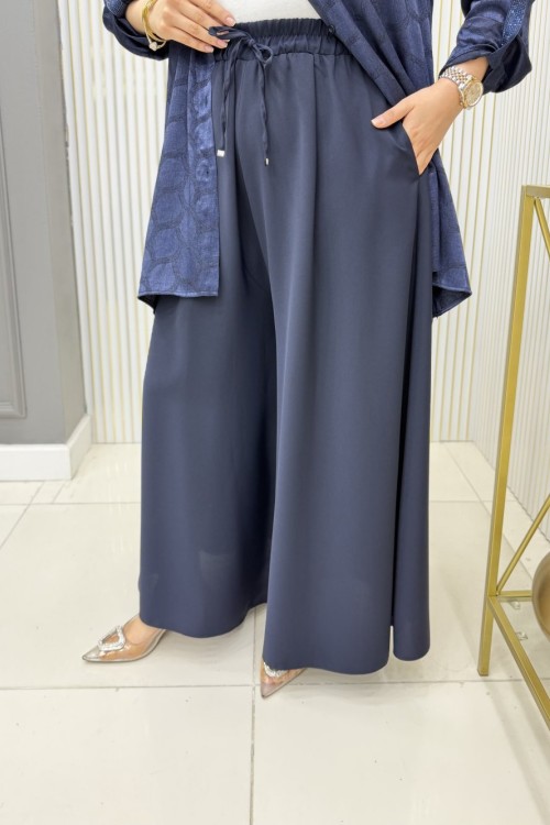 Sevim Pantolon Nar Lacivert