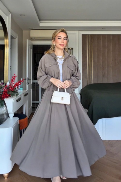 Sümeyra Etekli Takım Vizon