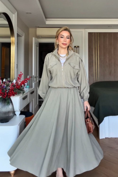 Sümeyra Etekli Takım Çağla Yeşili