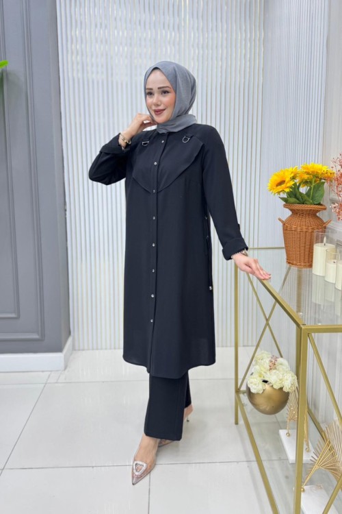 Şura Tunik Takım Siyah