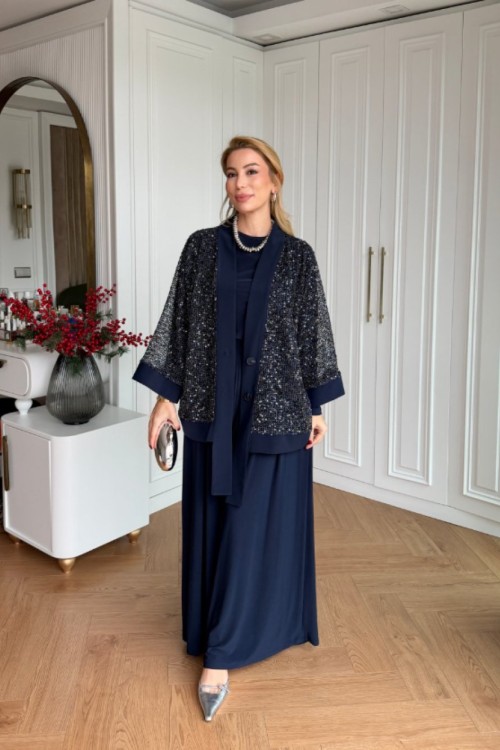 Viola Şık Takım Lacivert